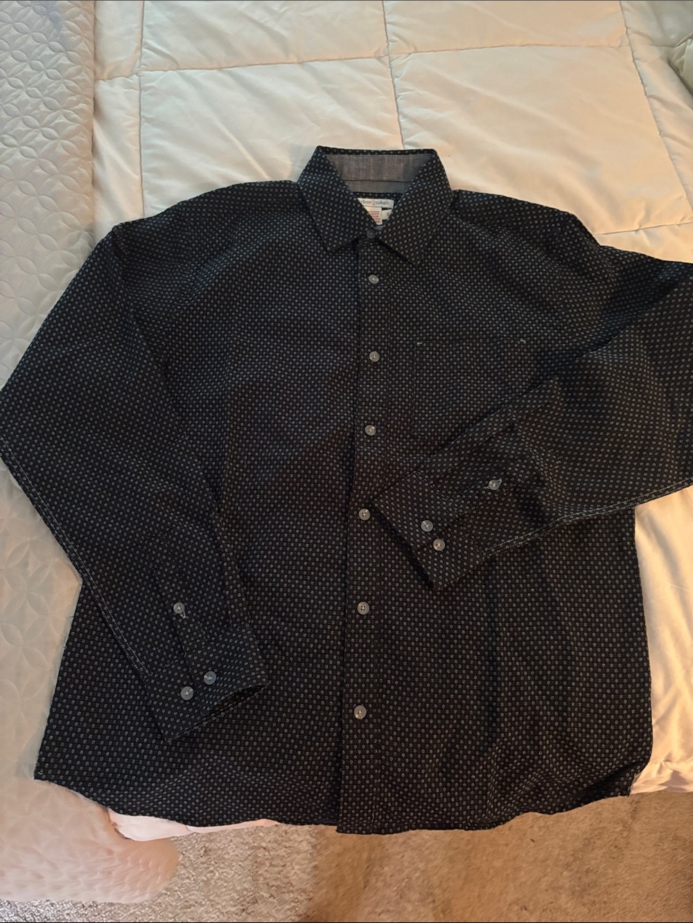 Carbon 2 Cobalt NWOT-Men's Aperitif Dobby Long-Sleeve Button-Up Shirt